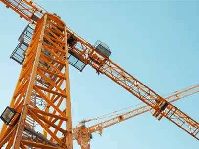 Gru a Torre a Rotazione in basso e in alto